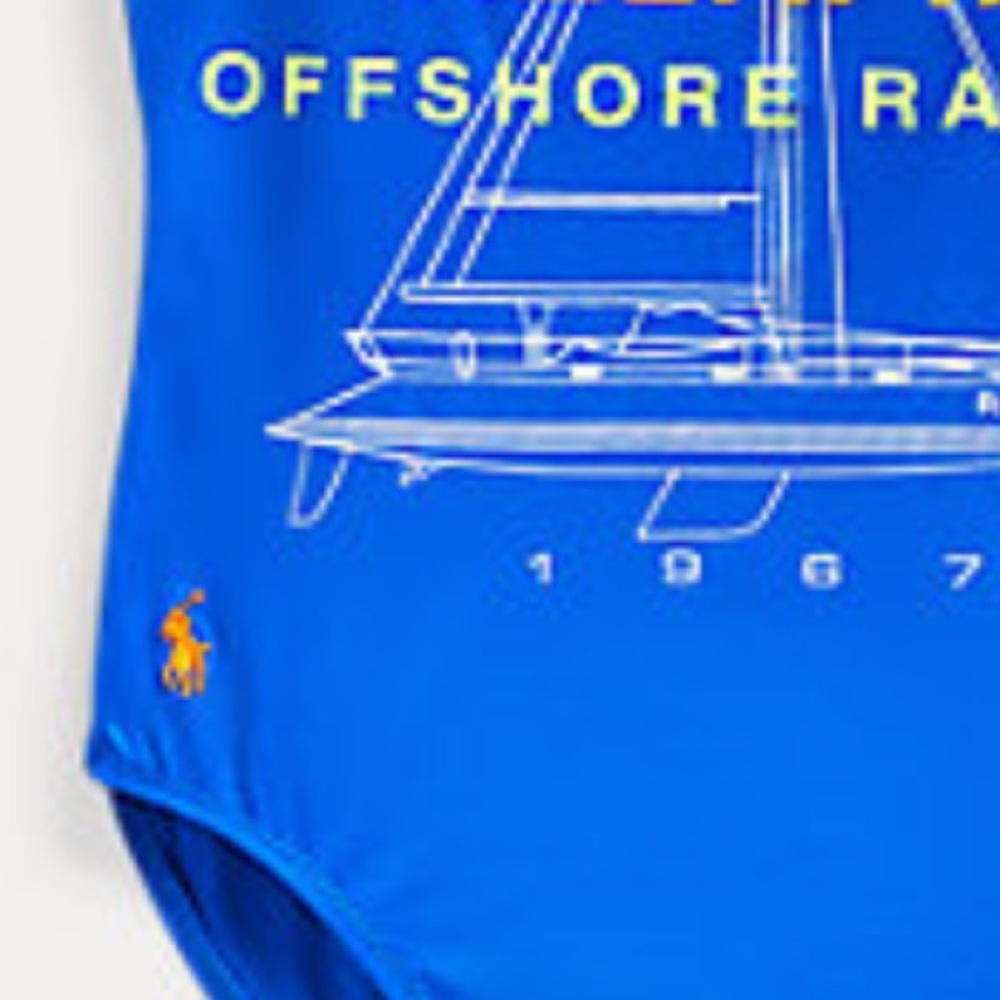 RALPH LAUREN POLO Sailboat Regatta 1-piece Swimsuit Woman’s Sz M NEW TAGS RARE! - Picture 7 of 9